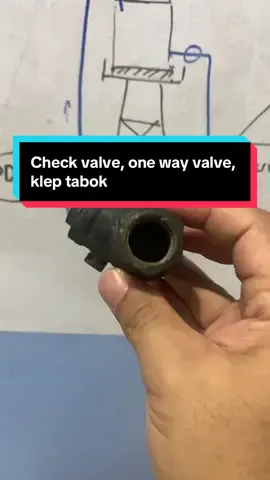 Membalas @beringinhuitauruk check valve/klep tabok untuk membuat rangkaian by pass perpipaan 