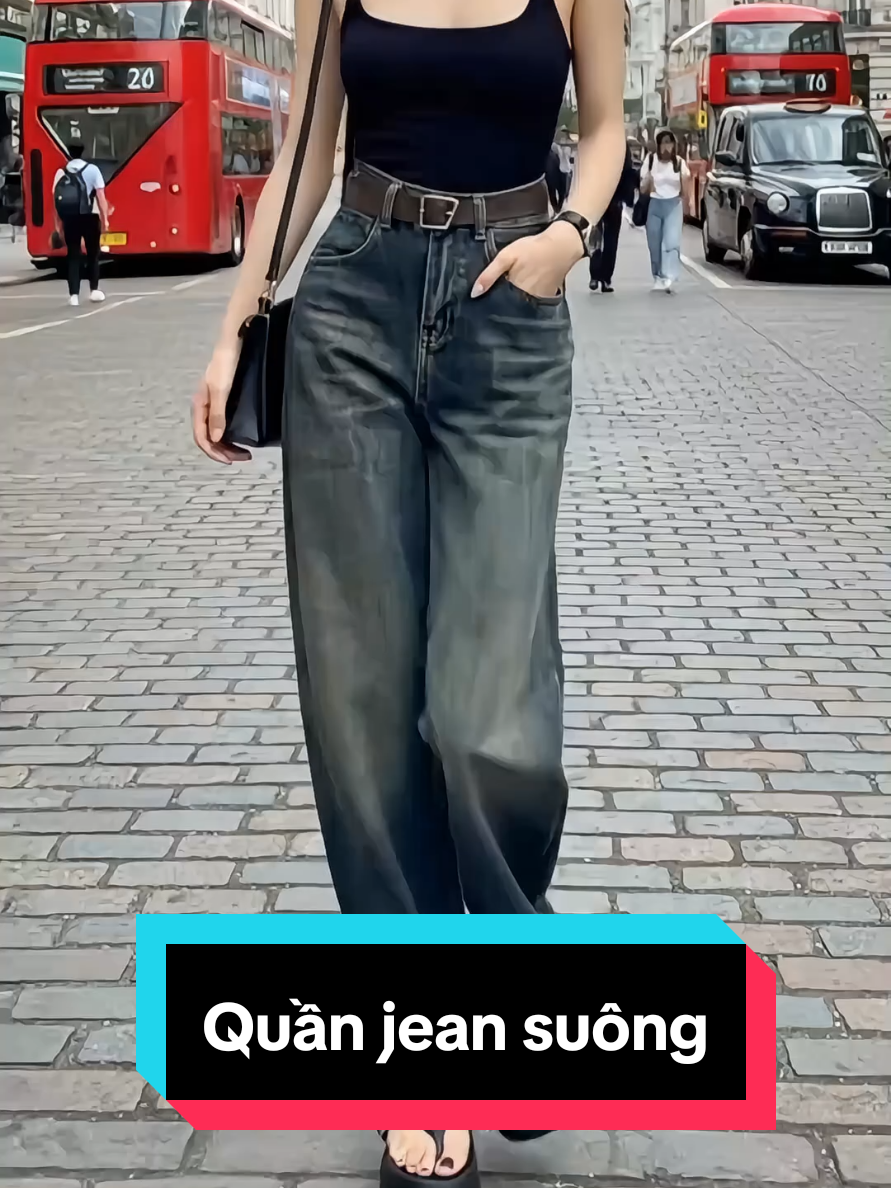 Quần jean suông màu đậm #quanjeansuong #jeansuong #jeanongrong @Thủy Shop 