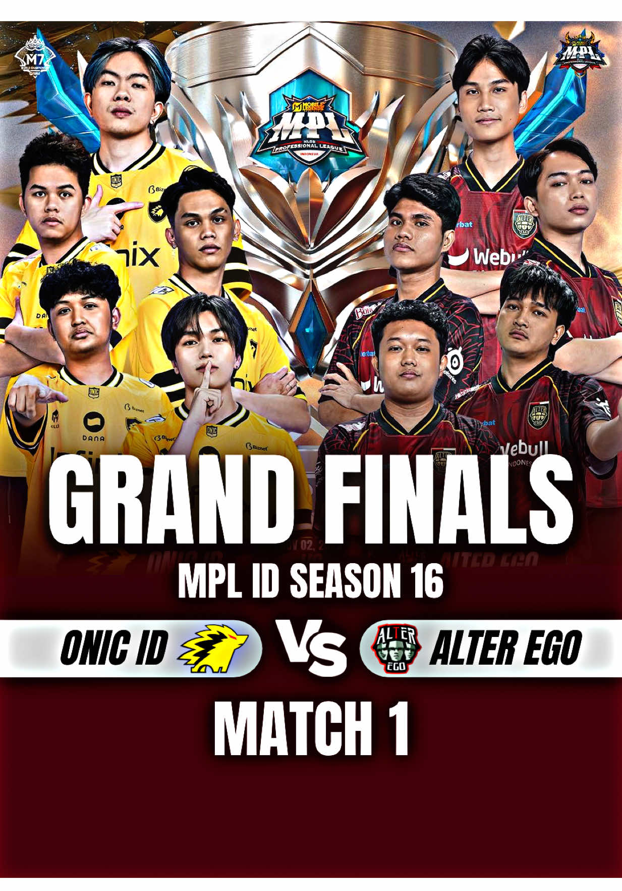 Highlights • GRAND FINALS ONIC VS ALTER EGO - GAME 1 || MPL ID S16 | PLAYOFFS DAY 5 #mplindonesia   #MLBB9TH #MLBB #fyp 