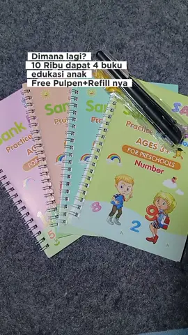 Beneran cuma 10rb udah dapat 4 buku buat belajar anak dirumah😍 Rugi dong kalau nggak beli sekarang😋 #bukuanak #bukuedukasianak #sankmagicbook 
