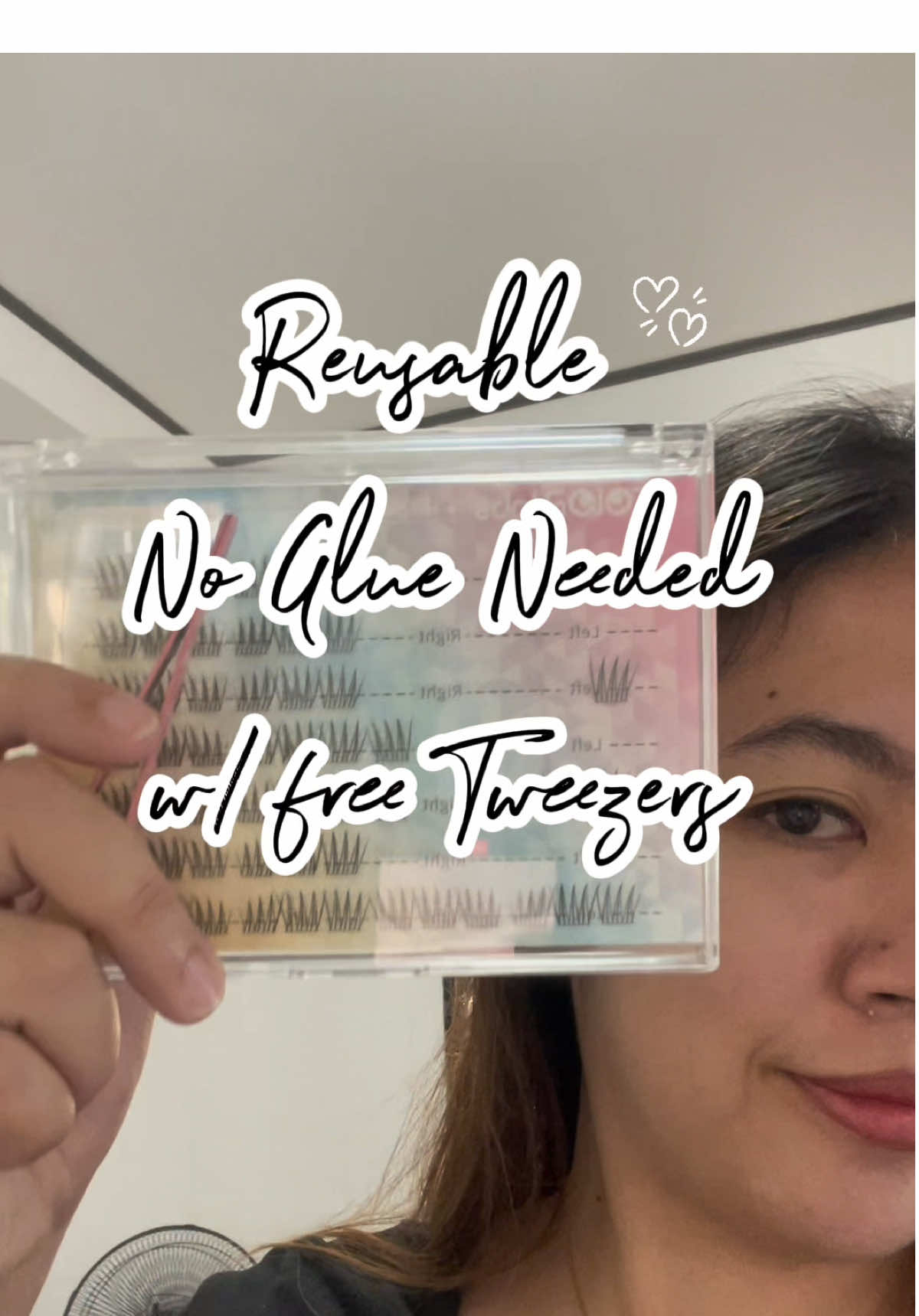 Color.Labs no glue needed Lashes with free Tweezers! Reusable & Easy to use. Get yours now! 😍 #colorlablashes #fakelashes #fyp #lashes #clusterlashes 