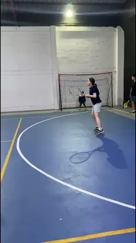 Ya maklum baru 3 kali belajar ye khan😭 #tenis 