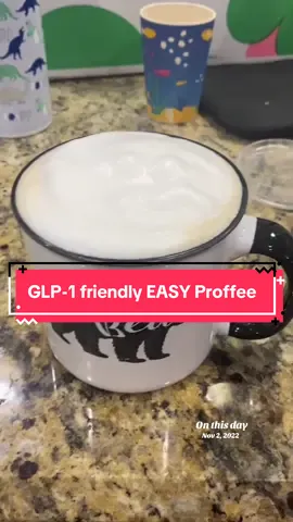 This is still one of my favorite ways to make my coffee! A quick, GLP-1 friendly way to start the day off with easy protein.  #glp1 #EasyRecipe #coffee #proffee #onthisday 