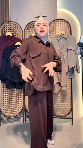 Setelan Knit Panjang Wanita Remaja - Atasan Kancing Depan Celana Kulot - Setelan Nyaman #oneset #onesetkekinian #onesetmurah #rekomendasi 