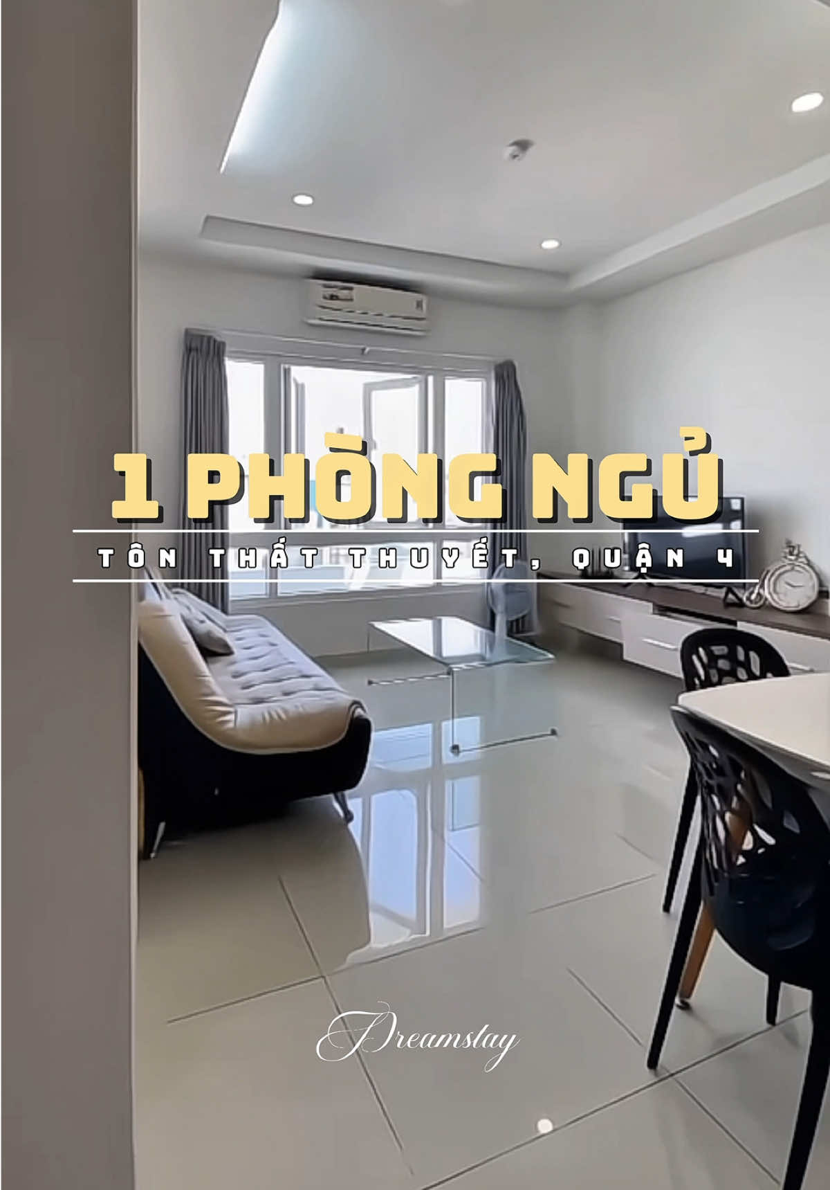 1 phòng ngủ quận 4 #Dreamstay #chothuecanho #chungcumini #PhòngĐẹp #1bedroom 