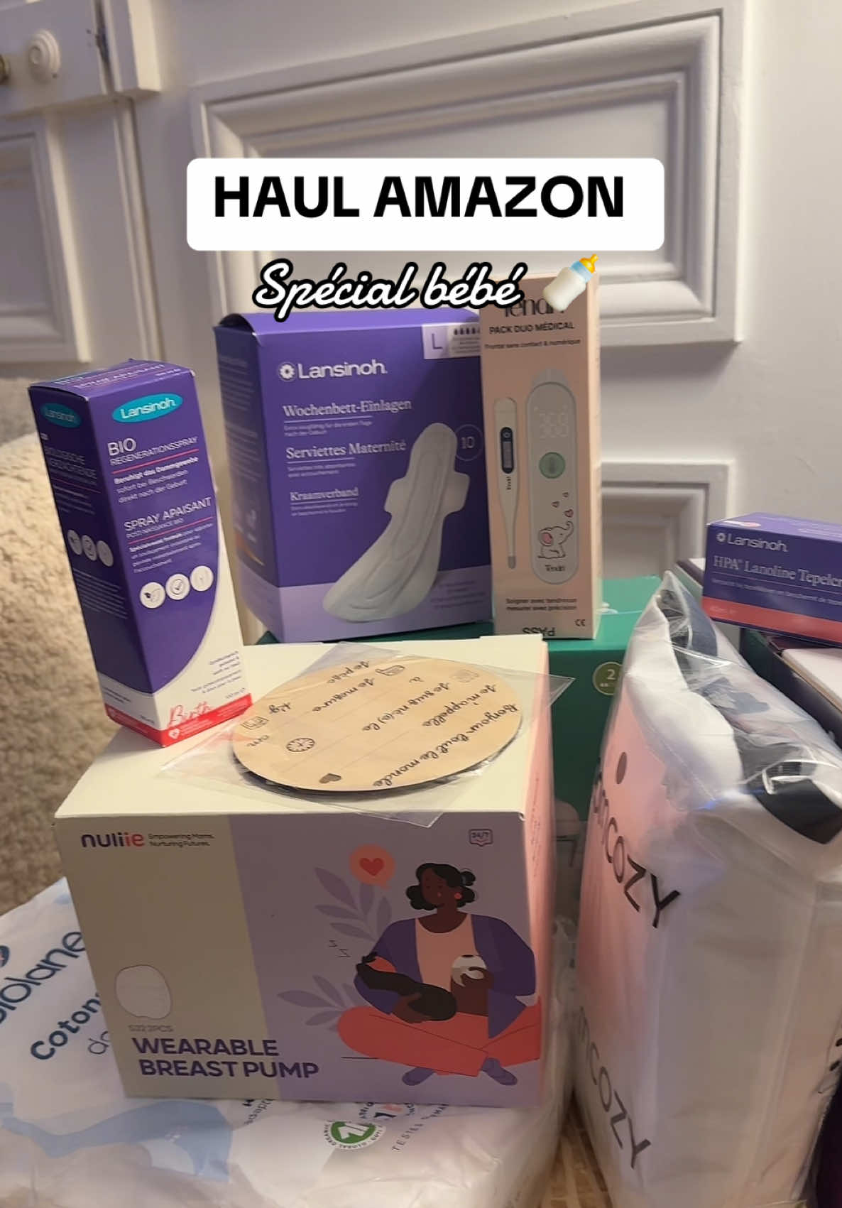 Ma commande Amazon pour l’arrivée de bébé 👶🏽 #haulbebe #amazon #haulamazon #futuremaman #amazonmusthaves 