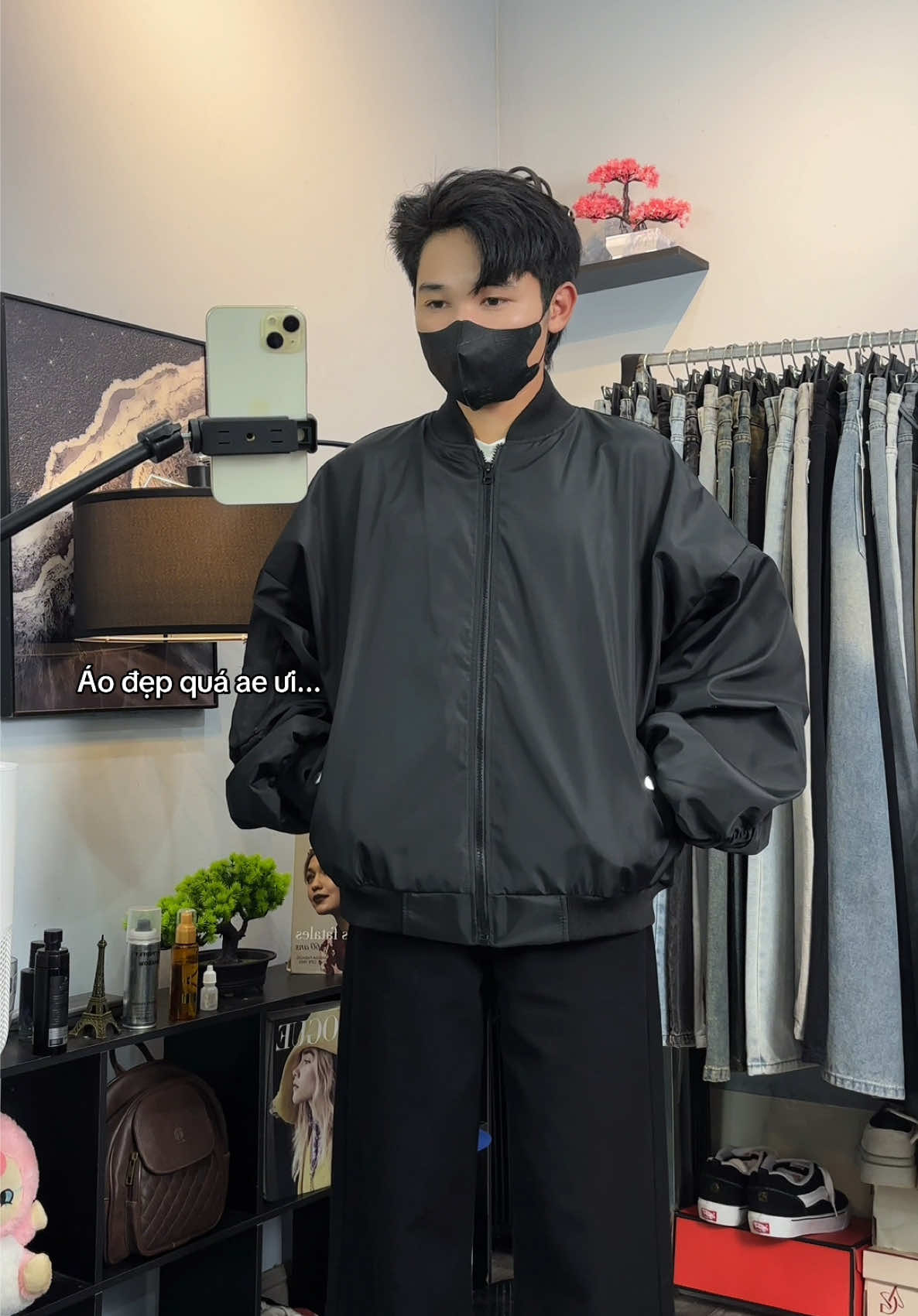 Áo bomber tay nhún #vietm65 #myoutfit #xh #viral #aobomber 