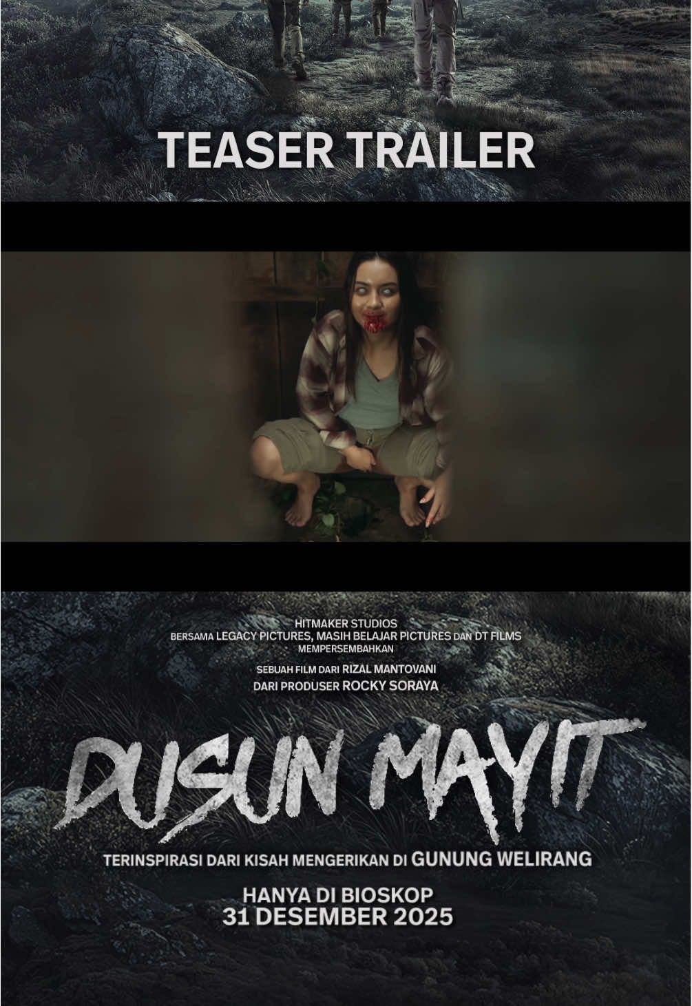 Setelah selesai menjalani ujian akhir semester, Raka yang merupakan anak MAPALA mengajak sahabatnya, Aryo dan Yuni serta kekasihnya, Nita untuk mendaki dan melihat pesona keindahan Gunung Welirang sebagai gunung tertinggi kedua di daerah Jawa Timur. Diantara keempat mahasiswa ini, hanya Nita yang belum pernah naik gunung. Akankah mereka berhasil sampai puncak Gunung Welirang? Nantikan Dusun Mayit di Cinema XXI mulai 31 Desember 2025. #DusunMayit #FilmDusunMayit #LebihAsik #NontonAsikdiXXl 