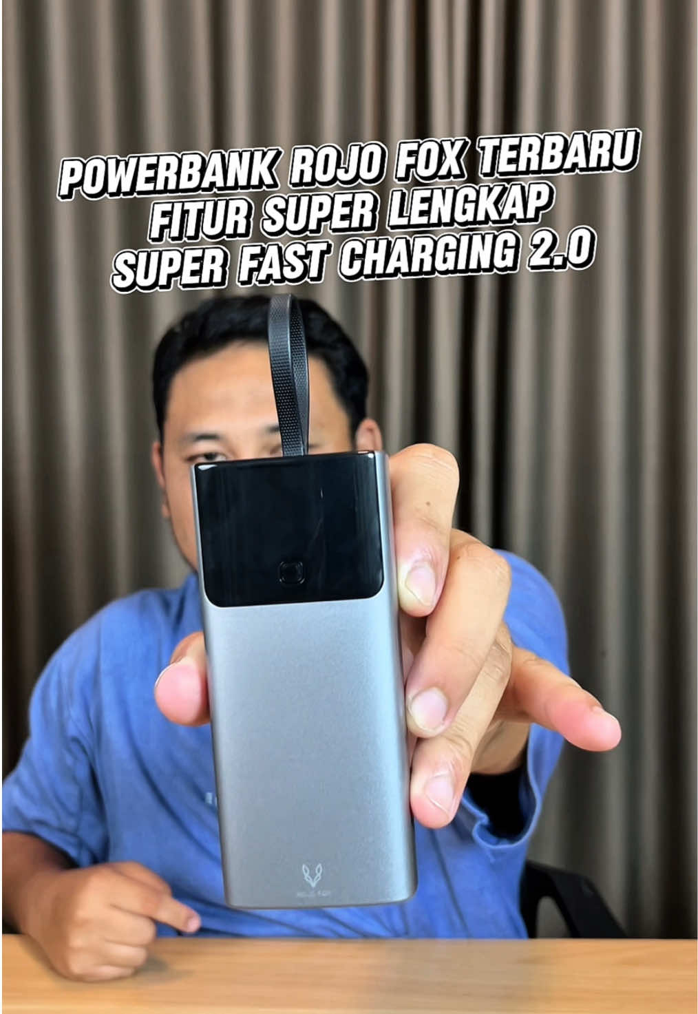 Rekomendasi Powerbank dari ROJO FOX terbaru yang support super Fast charging 2.0😊 #powerbank #rojofox #powerbankmini #superfastcharging #powerbankmurah 