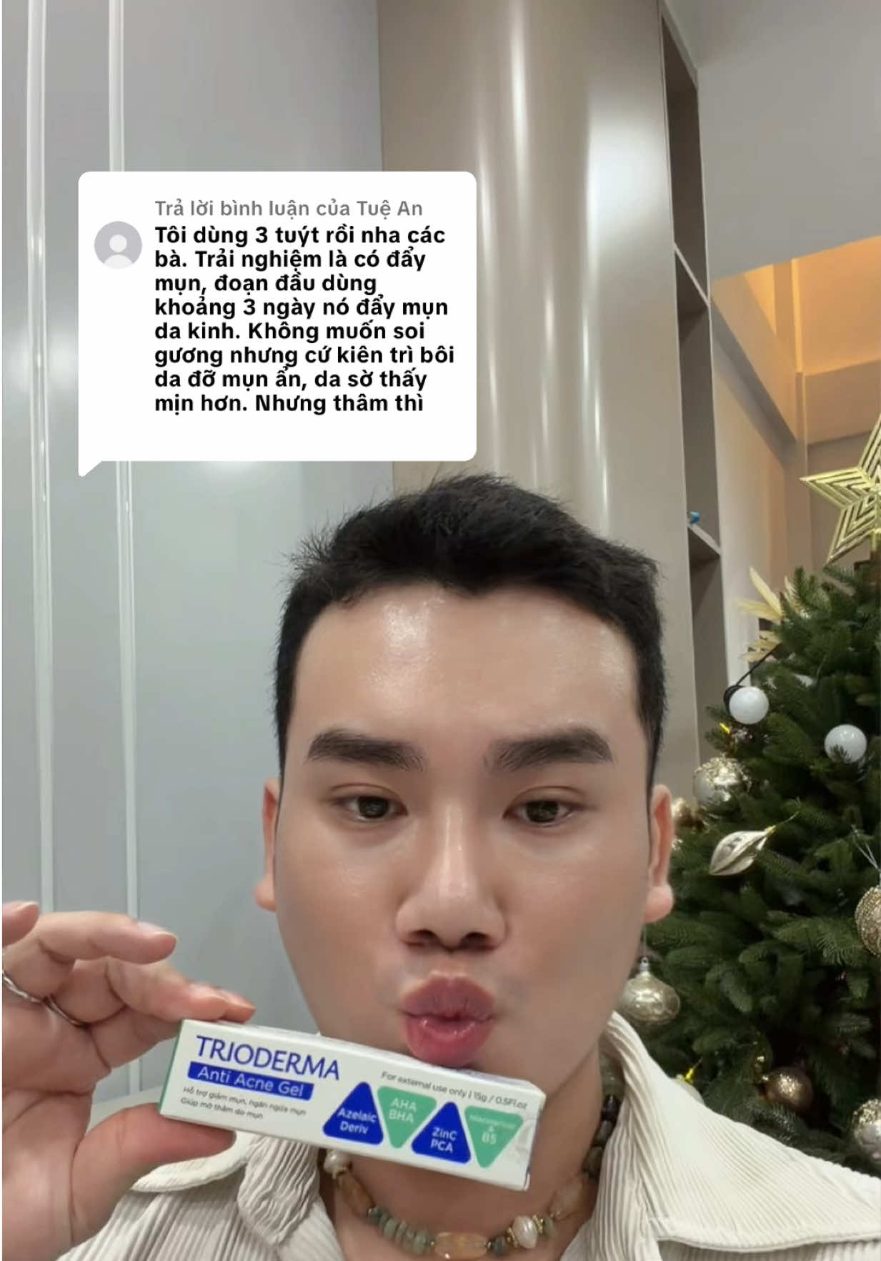 Trả lời @Tuệ An  - Rất nhiều các chị đã bớt được mụn khi sử dụng Trioderma theo hướng dẫn - Công dụng sản phẩm là rõ, cơ chế rõ ràng #cunghocchamda #chamsocda #mụn#munjoderma #gelmuntrioderma 