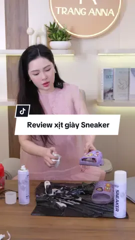 Review xịt giày có hiệu quả như quảng cáo?#tranganna #review #xuhuong #xitgiaysneaker 