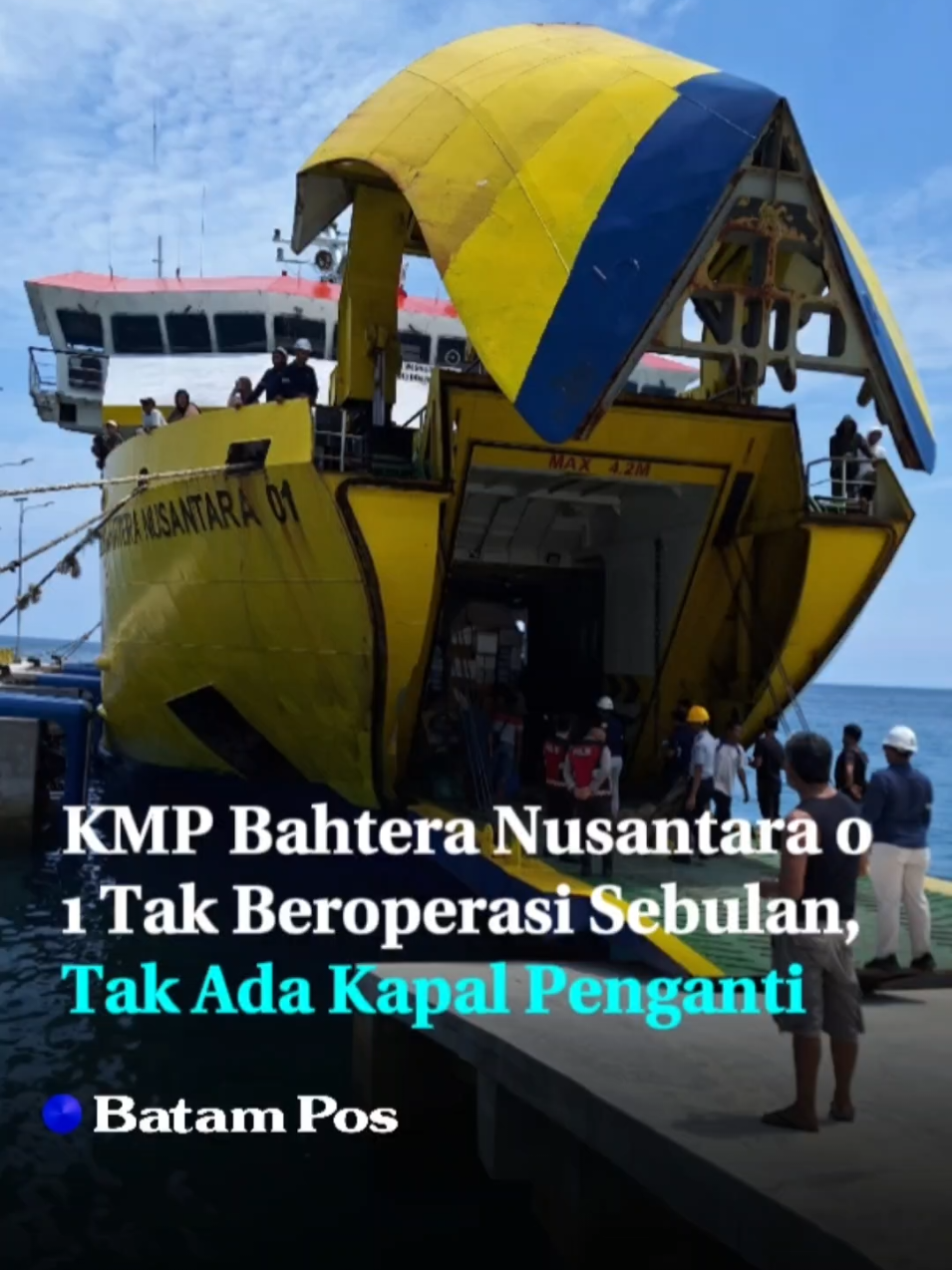 KMP Bahtera Nusantara (BN) 01 yang melayani rute Tanjunguban, Letong, Matak, Midai, Penagih, Sedanau, Sugi, Serasan, dan Sintete, tidak beroperasi mulai 8 November hingga 8 Desember 2025.  Kapal tersebut akan melakukan perawatan atau docking di PT. KMS, Karimun. Sebelum docking, KMP BN 01 beroperasi terakhir pada 1 November 2025 dan kembali sandar di dermaga Pelabuhan ASDP Tanjunguban pada 7 November 2025. 