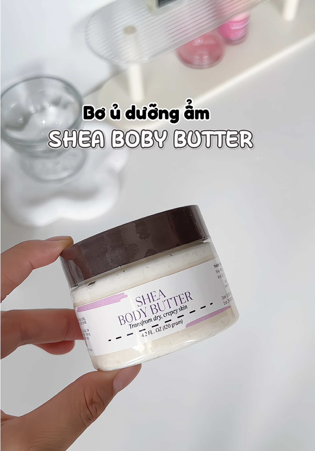 Kem bơ ủ dưỡng ẩm Shea body cho mấy bà #kemduongam #kemboduongam #boduongam #sheabodybutter #duongamda 