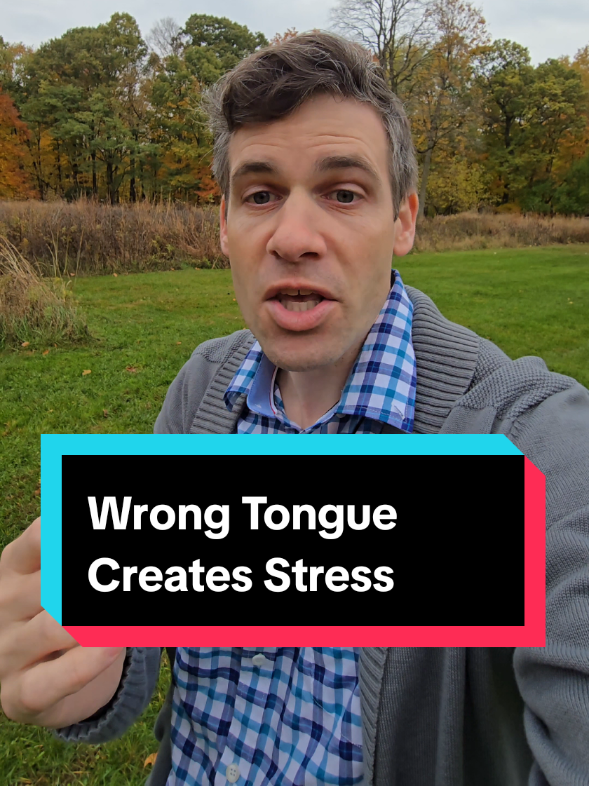 How tongue position affects stress hormones #stress #cortisol #nervoussystem 