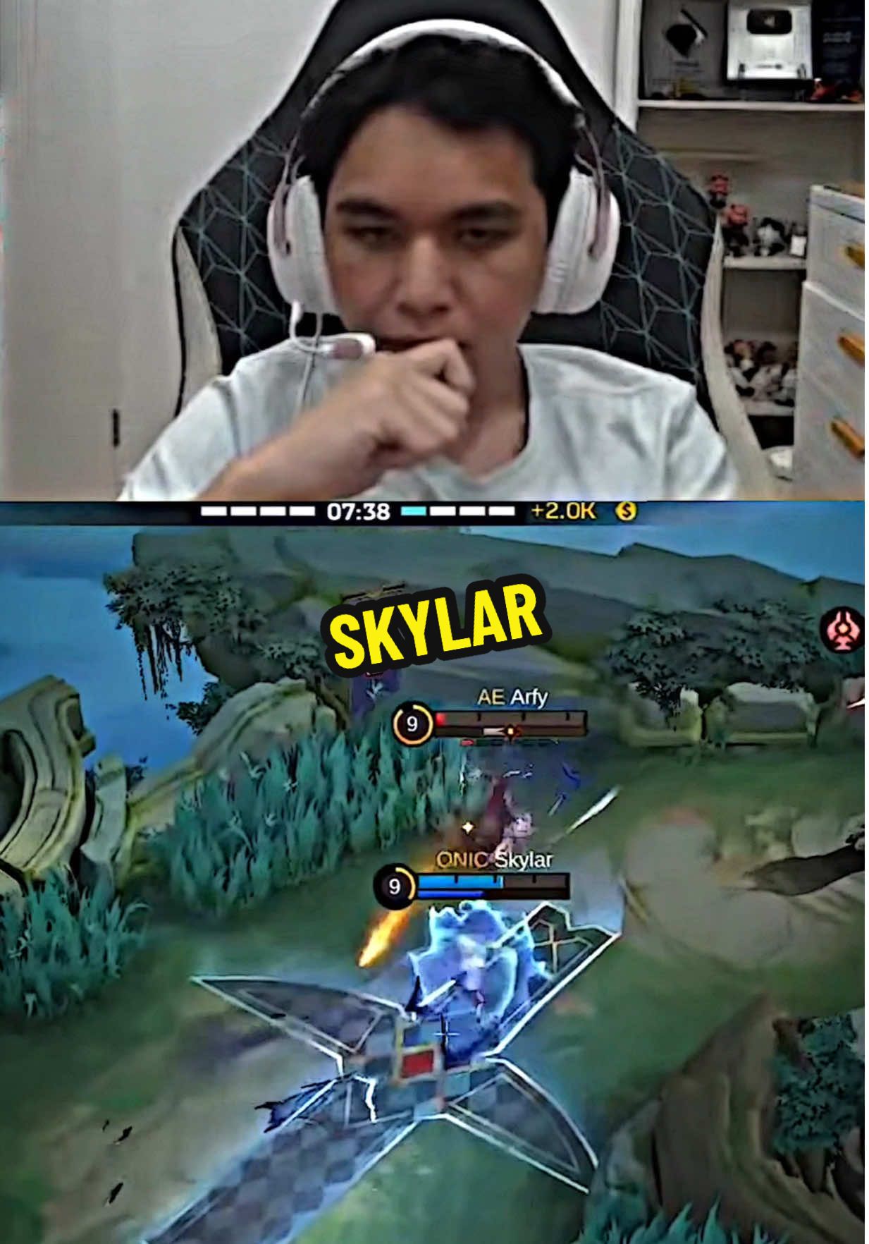 Skylar M1 Gamain, Skylar M2 Bukan Main😯🔥 #onicskylar #onicesport #MLBB9TH #MLBB #fyp 