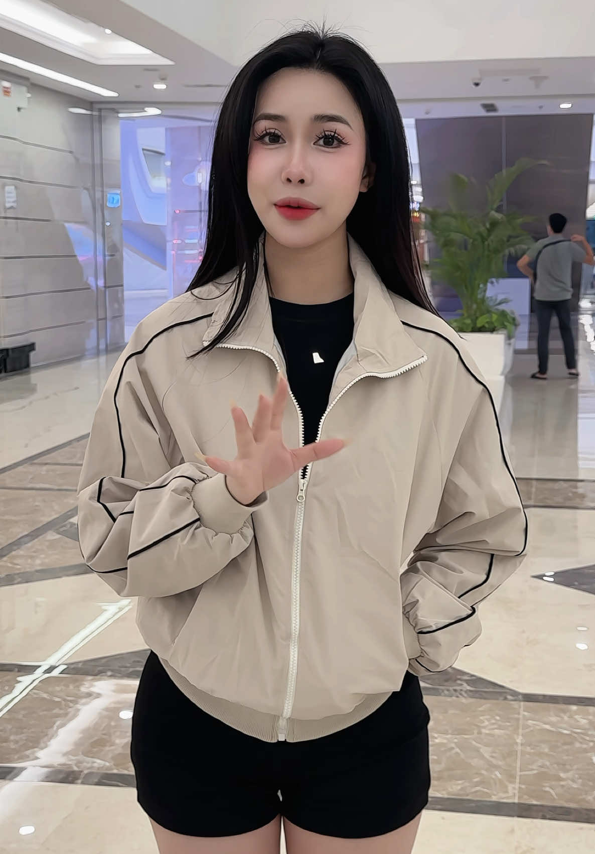 Áo Khoác Gió Nữ Siêu Xinh 2 Lớp #xuhuong #lienkim2222 #aogio 