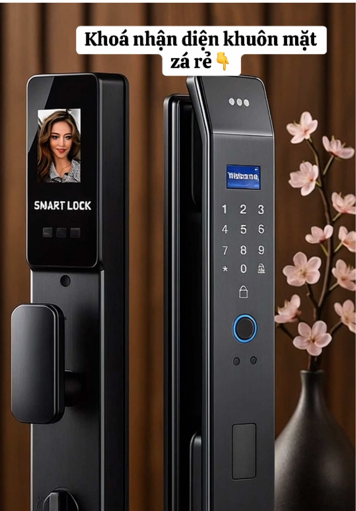 Khoá nhận diện khuôn mặt và vân tay cảnh báo chức năng đột nhập#khoanhandienkhuonmat #chongtrom #viral #xuhuongtiktok #trending 