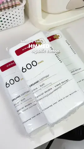Bông tẩy trang hữu cơ k bị xơ bông mà vừa hạt dẻ vừa dai nè 💯💯 #hmmed #bongtaytrang #ceci0802 #xuhuong #reviewlamdep 