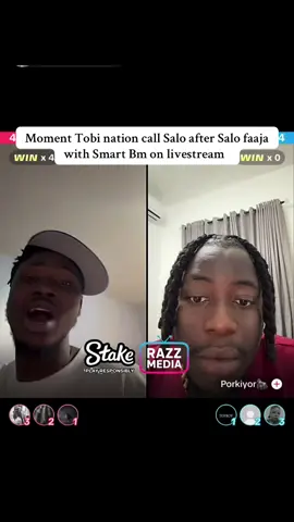 Moment Tobi nation call Salo after Salo faaja with Smart Bm on livestream   @Big Salo ⭐️ 🆙 @Porkiyor🦍  #olobasalo❤️ #porkiyor #viral #fyp #razzmedia 