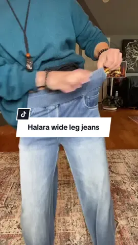 Replying to @Pawpics777 WB These are the jeans that TikTok keeps talking about — and for good reason. Halara’s wide leg stretchy jeans are as cozy as lounge pants with the elevated look of stylish denim. No zippers, no buttons, and tons of stretch means you can wear them all day without pulling or adjusting. They fit and flatter in all the right places. Prices are subject to change. Results may vary. #WideLegJeans #HalaraJeans #StretchyJeans  #TiktokShopCreatorPicks@Halara 