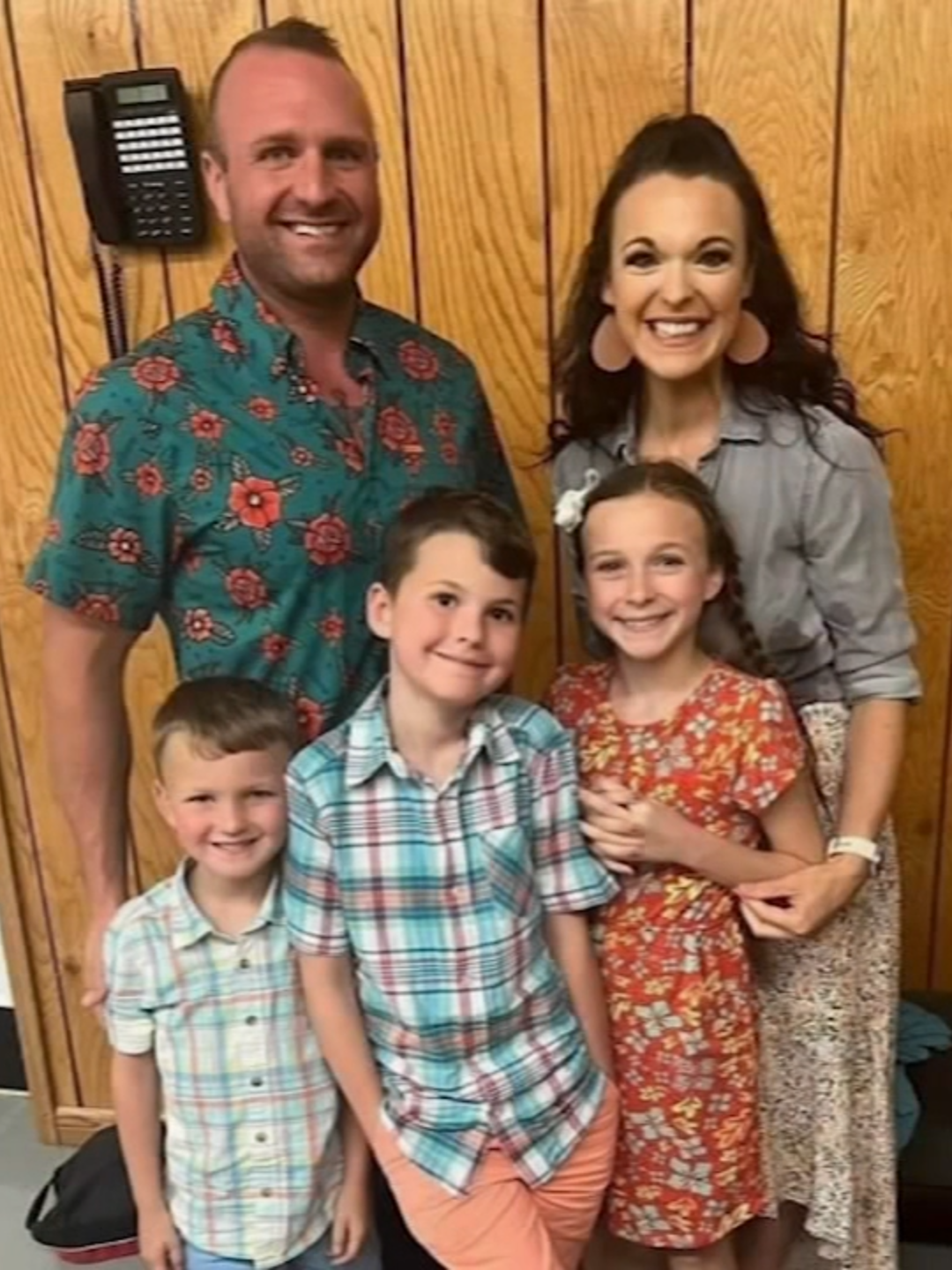 Services were set to begin Sunday for four members of Illinois gubernatorial candidate Darren Bailey's family. Bailey's son, Zachary; his wife, Kelsey; and their two young children, 12-year-old Vada Rose and 7-year-old Samuel, were killed in the helicopter crash in Montana. A visitation is being held from 1p.m. to 5 p.m. at Oil Belt Christian Service Camp in Flora, Illinois.