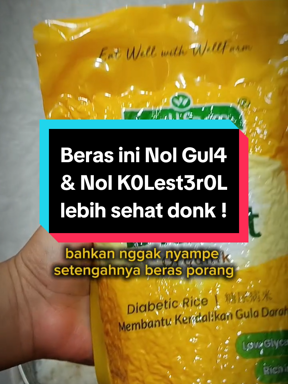 Ini Beras Organik dari Wellfarm 🥰 Beras Low GI atau rendah glikemiks indeks alias beb4s gul4. Beras organik di4be3t rice dari wellfarm ini harganya gak nyampai setengahnya beras porang. Coba cek saja di keranjang kuning, harganya segitu.  Rasanya enak dan pulen. Yuk yang mau coba, mumpung masih harga perkenalan, langsung order di keranjang kuning, dapatkan potongan ongkir, dikirim langsung dari pusat. Thank you 🙏🤗 #SiPalingAffiliate  #berasorganik 