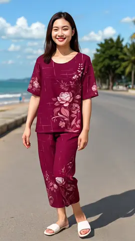 Bộ lụa xinh mặc tôn dáng #hangshoping #xh #quanao #macdepmoingay 