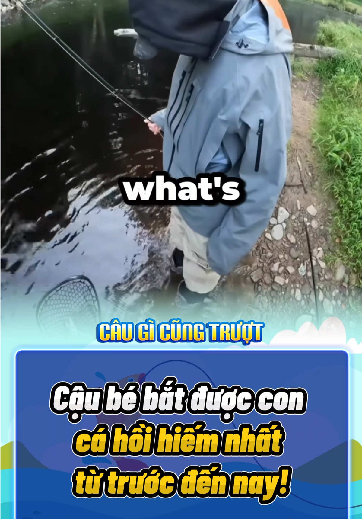 Cậu bé bắt được con cá hồi hiếm nhất từ ​​trước đến nay! #fishing #fishinglife #rarecatch #fishingtok #foryou 