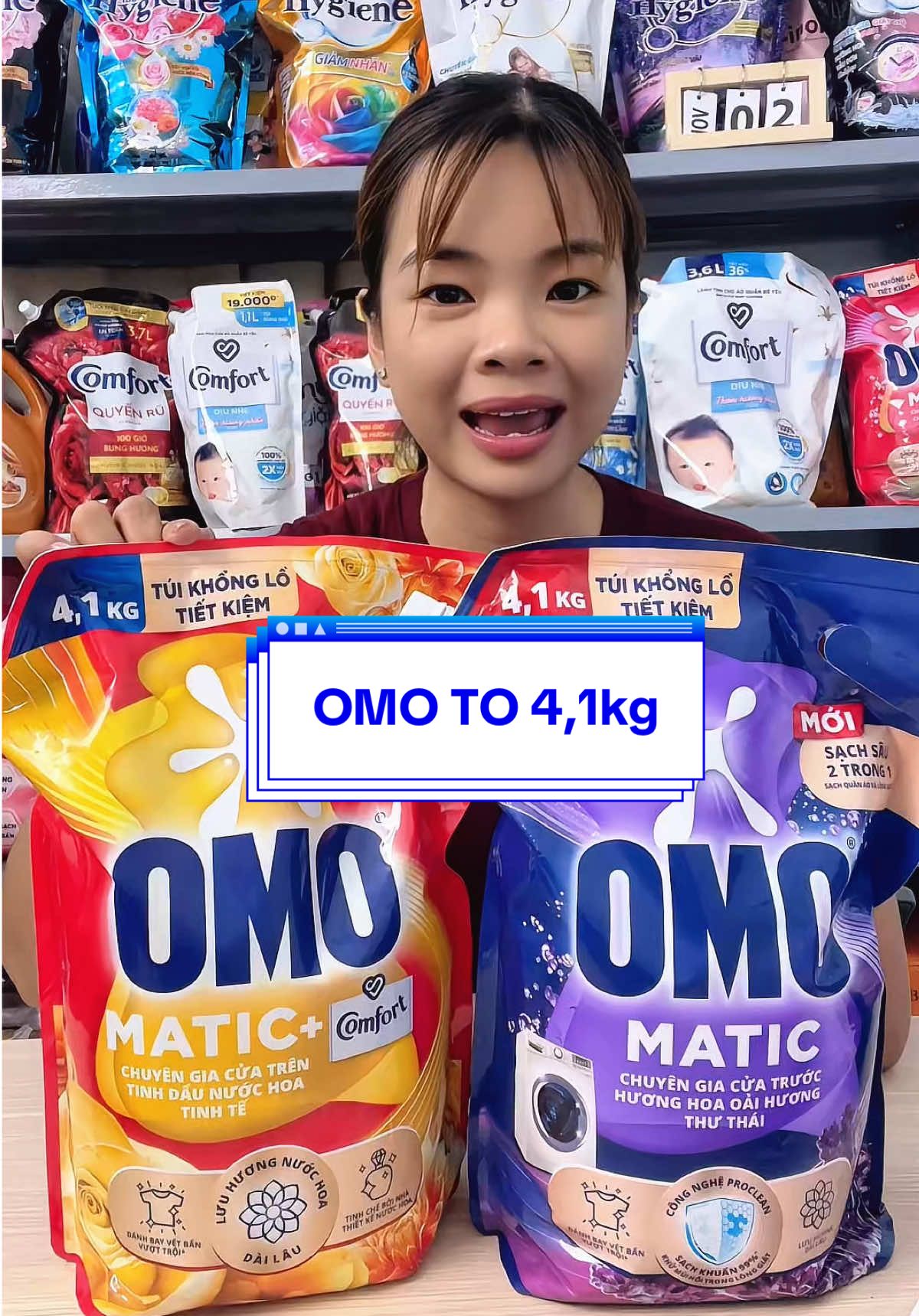 Nước giặt Omo Matic #thyconuong #nuocgiat #nuocgiatxa #omo #omomatic 