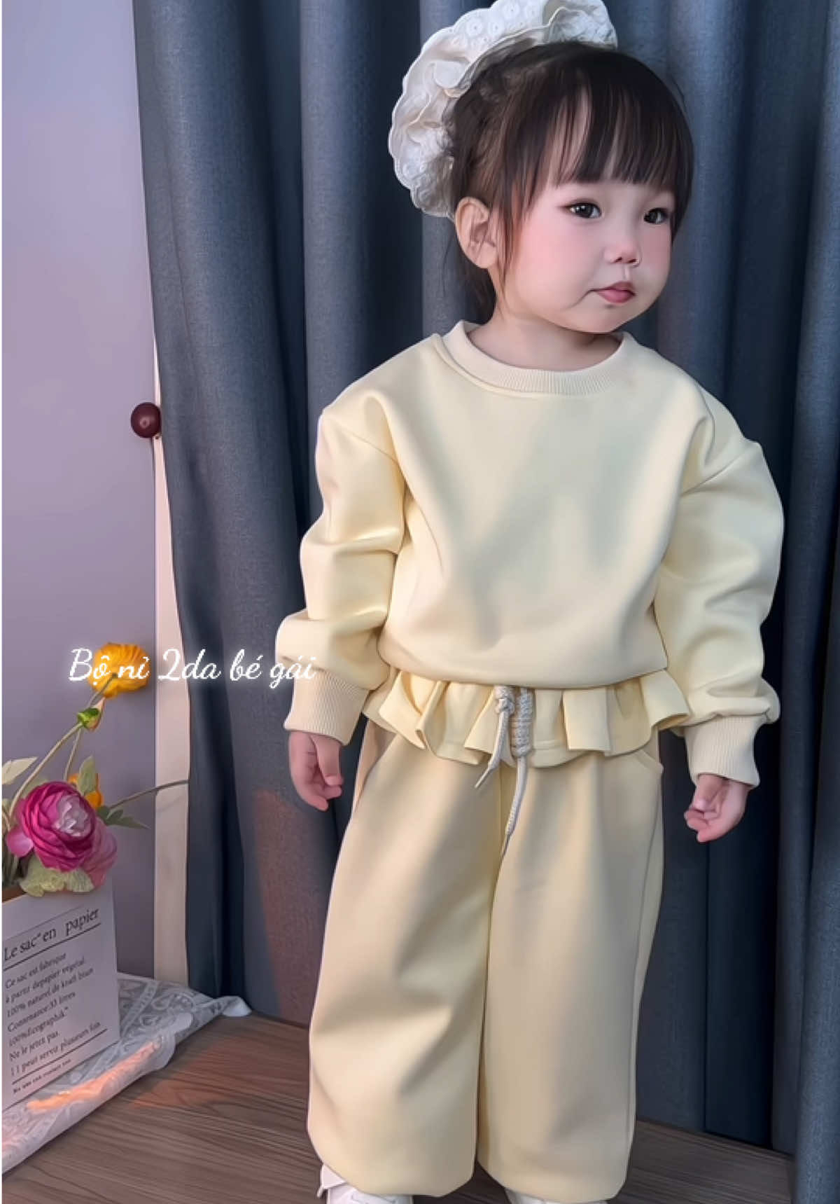 Kiến Design Bộ Nỉ Thu Đông Phố#quynhanhkids2 #bobegaixinh #boxinhbegai #setbegai #embedangyeu 