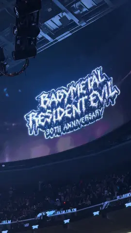 Babymetal Intuit Dome Los Angeles announced Residence Evil collaboration at the end of the concert #babymetal #losangeles #residentevil