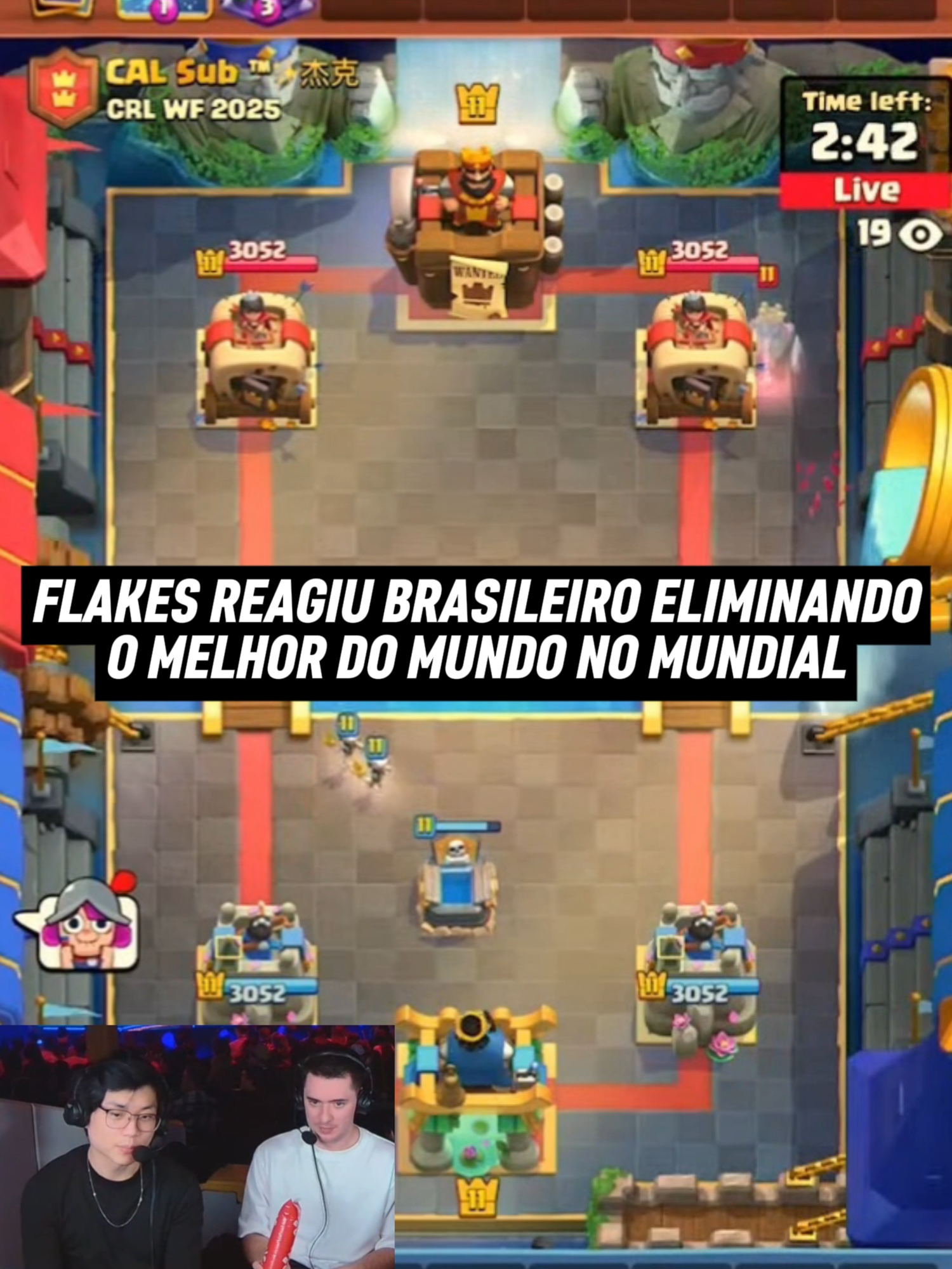 Sub eliminou o mohamed light o melhor do mundo! #flakes #clashroyale #flakespower