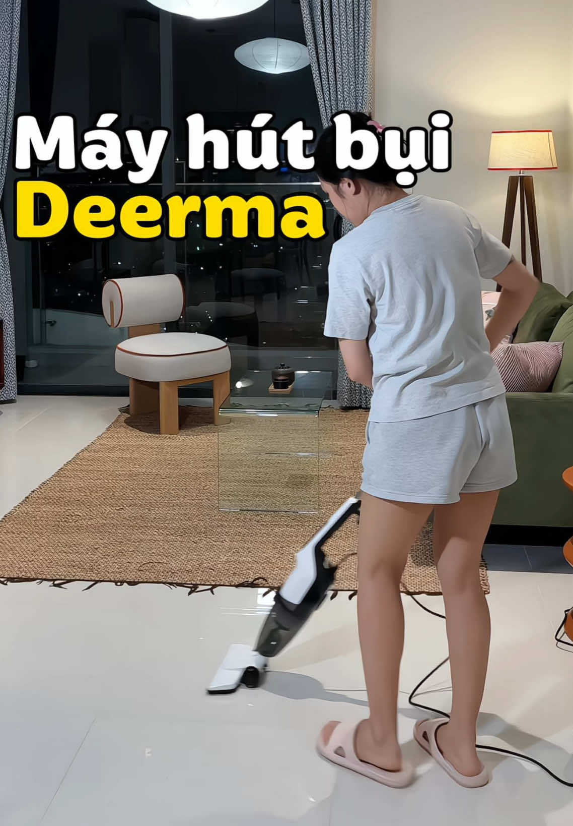 Có máy hút bụi dọn nhà sạch mà nhanh nữa nè #mayhutbui #mayhutbuideerma #deermavietnam #dx120c #annieriviu 