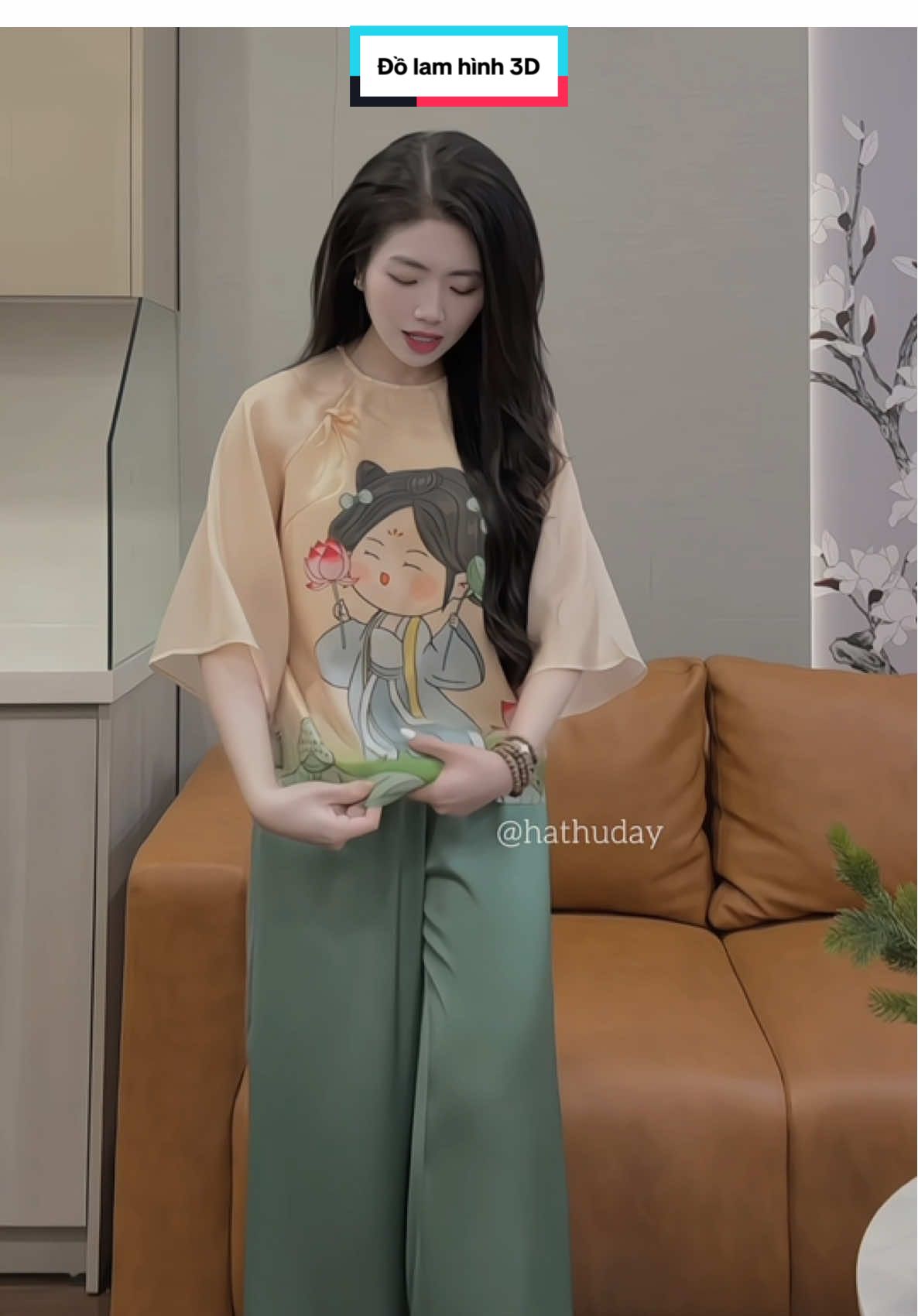 Bộ Đồ Lam,Hoạ Tiết In 3D #phapphuc #dolam #dodichua 