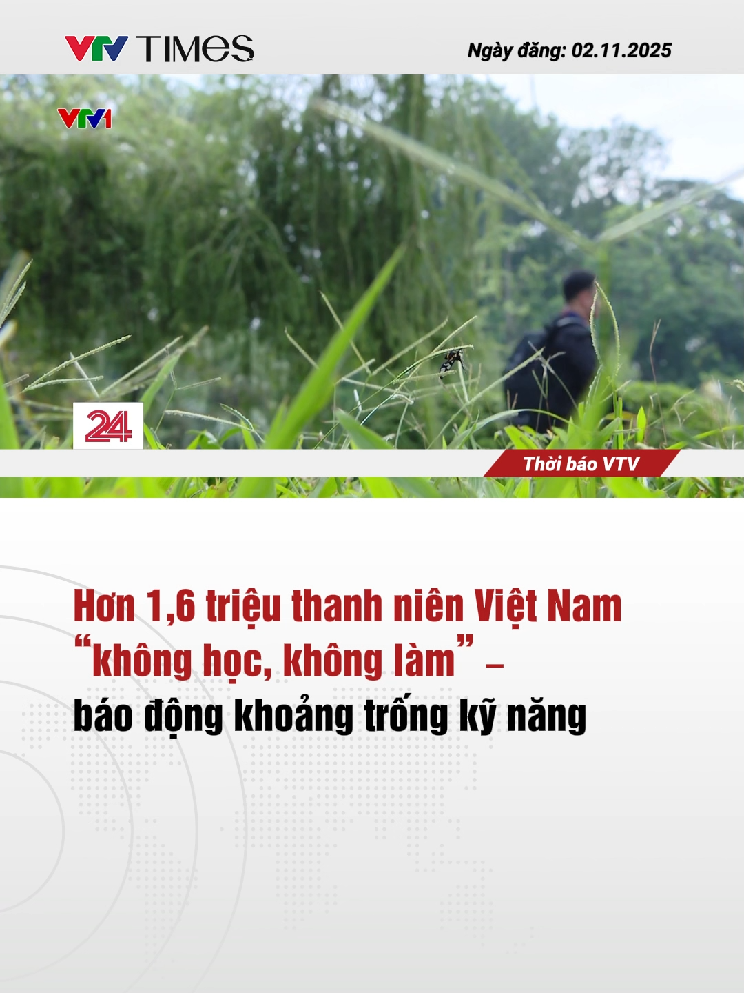 Theo số liệu của Cục Thống kê, khoảng 11.5% thanh niên Việt Nam từ 15 -24 tuổi không có việc làm, không tham gia học tập, đào tạo. Con số này phản ánh những thách thức lớn về định hướng nghề nghiệp và đào tạo kỹ năng cho giới trẻ. #vtvtimes #vtvonline #vtvonair #tintuc #tiktoknews #thoisu #news #thanhnien #thanhnienvietnam
