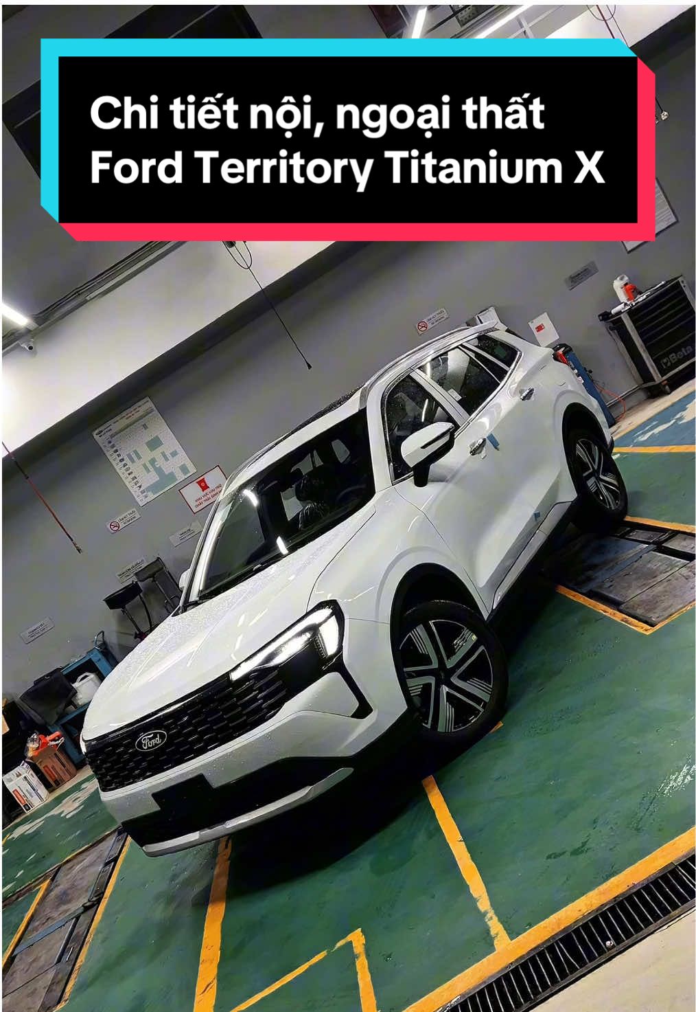 Chi tiết nội, ngoại thất Ford Territory Titanium X 2026 màu trắng. #fordterritorytitanium #oto #territorytitanium #forddalat #fordterrritory 