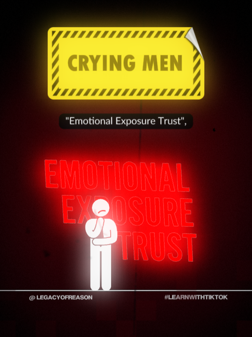 Man crying in front of you. #psychology #learnwithtiktok #man #crying #heartbreak 