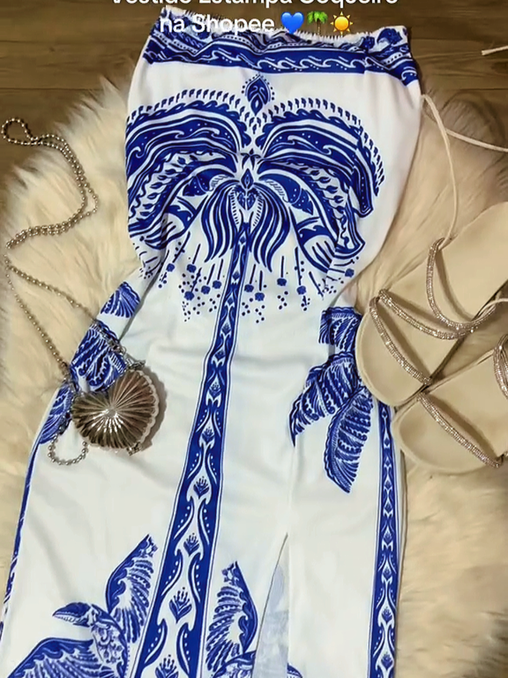 Vestido Feminino Estampado Luxo Tomara Que Caia Com Fenda Mídi Ribana #vestidomidi #vestidotomaraquecaia #vestidofenda #vestidogringa #vestidocoladinho 