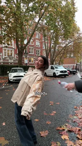 the rain wasn’t raining enough so we had to improvise #chanel #chainrainjacket #chanellogo #bts 