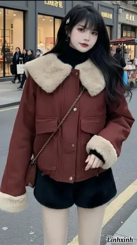 [XẢ KHO QC] Áo Khoác Kaki LótLông Tho ,Phối Cổ Lông Mềm Mịn Siêu Xinh. Mã 2772 Women#fyp #foryou #thoitrangnu #xuhuongtiktok #viralvideo #aokhoacnu #domuadong 