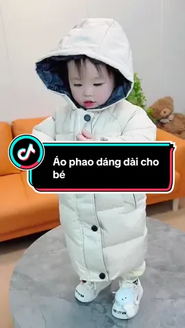Áo khoác phao dáng dài siu ấm cho bé #reviewmevabe #chamcon #aokhoacchobe #aophaochobe #aomuadongchobe 