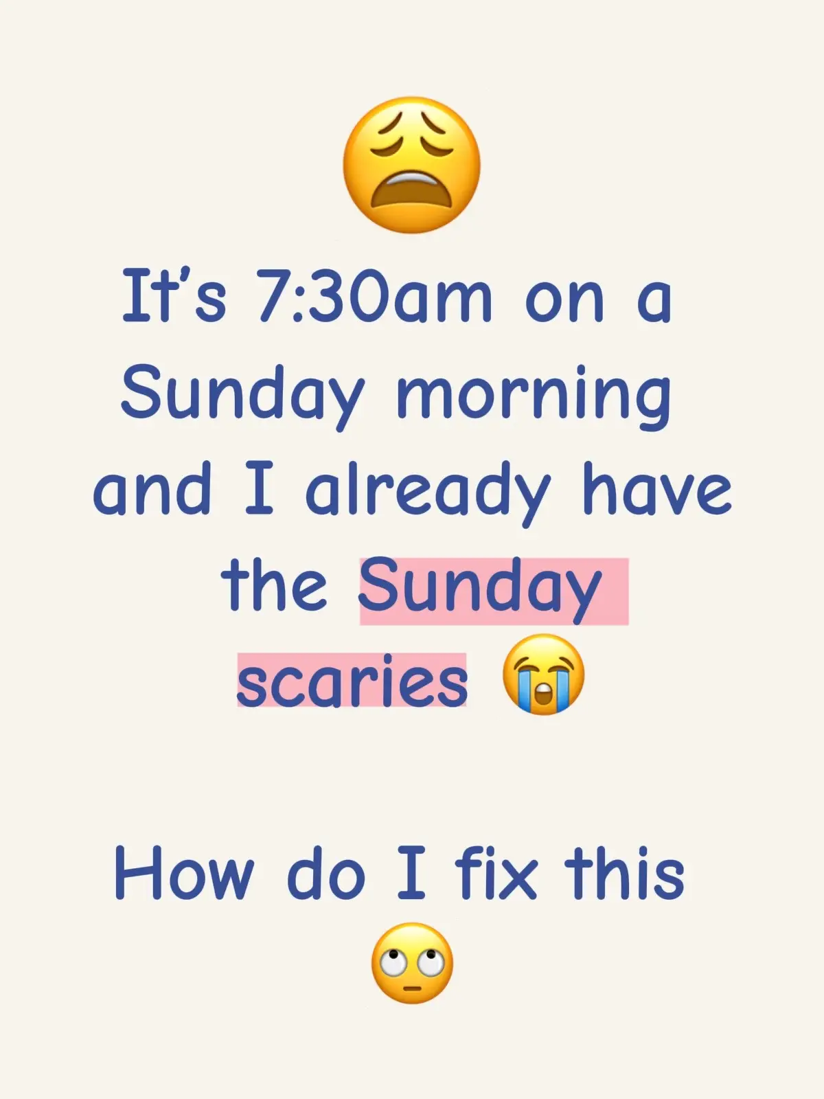 I don’t even work in corporate anymore #sundayscaries 