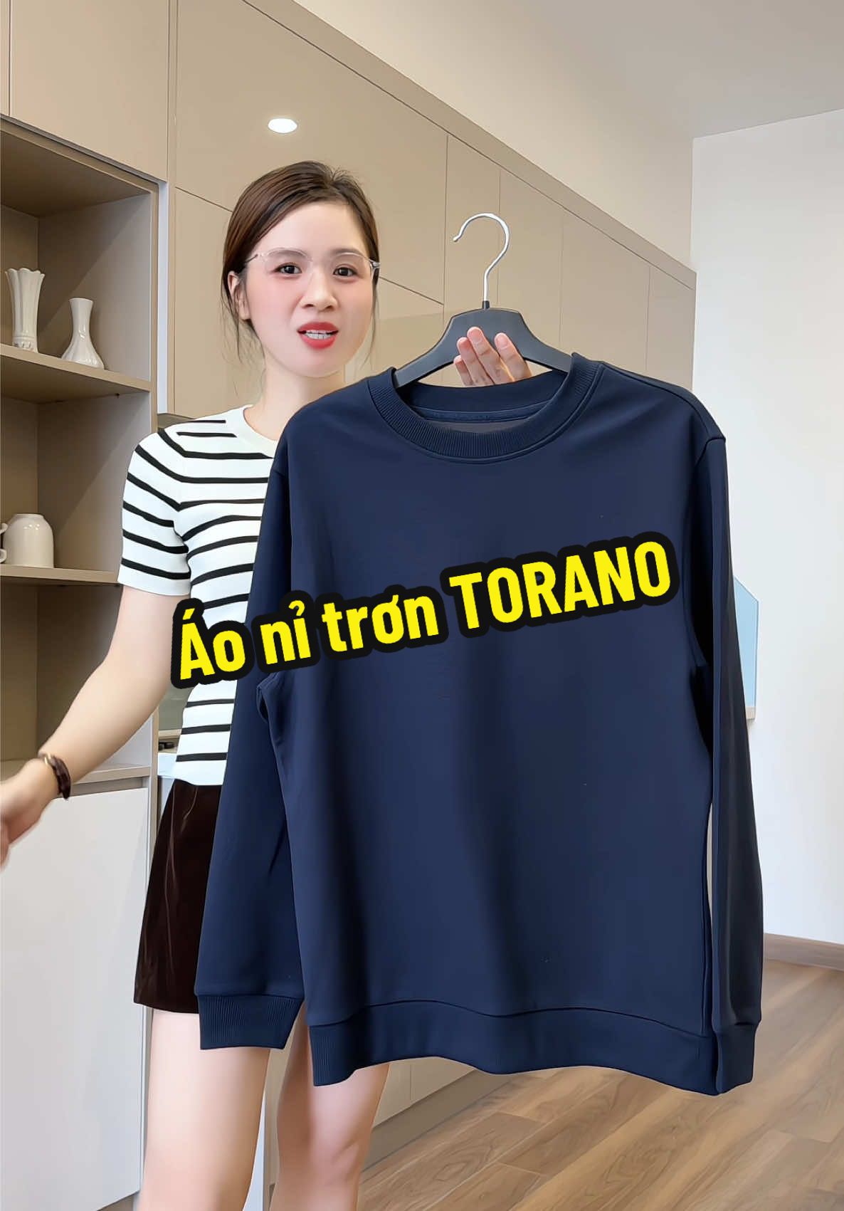 Áo nỉ dáng trơn đơn giản - dày dặn ấm #TORANO #phuongsongsinh #phuongvinguyen #aoni 