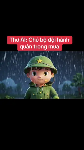 #cogiaomamnon97 #giaovienmamnon #AI #videoAI #giaovien Hướng dẫn làm video AI: thơ: Chú bộ đội hành quân trong mưa