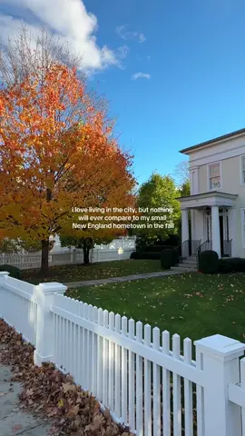 Forever a small town New England at heart 🫶🏼 #newengland #newenglandfall #smalltown #connecticut #fallfoliage 