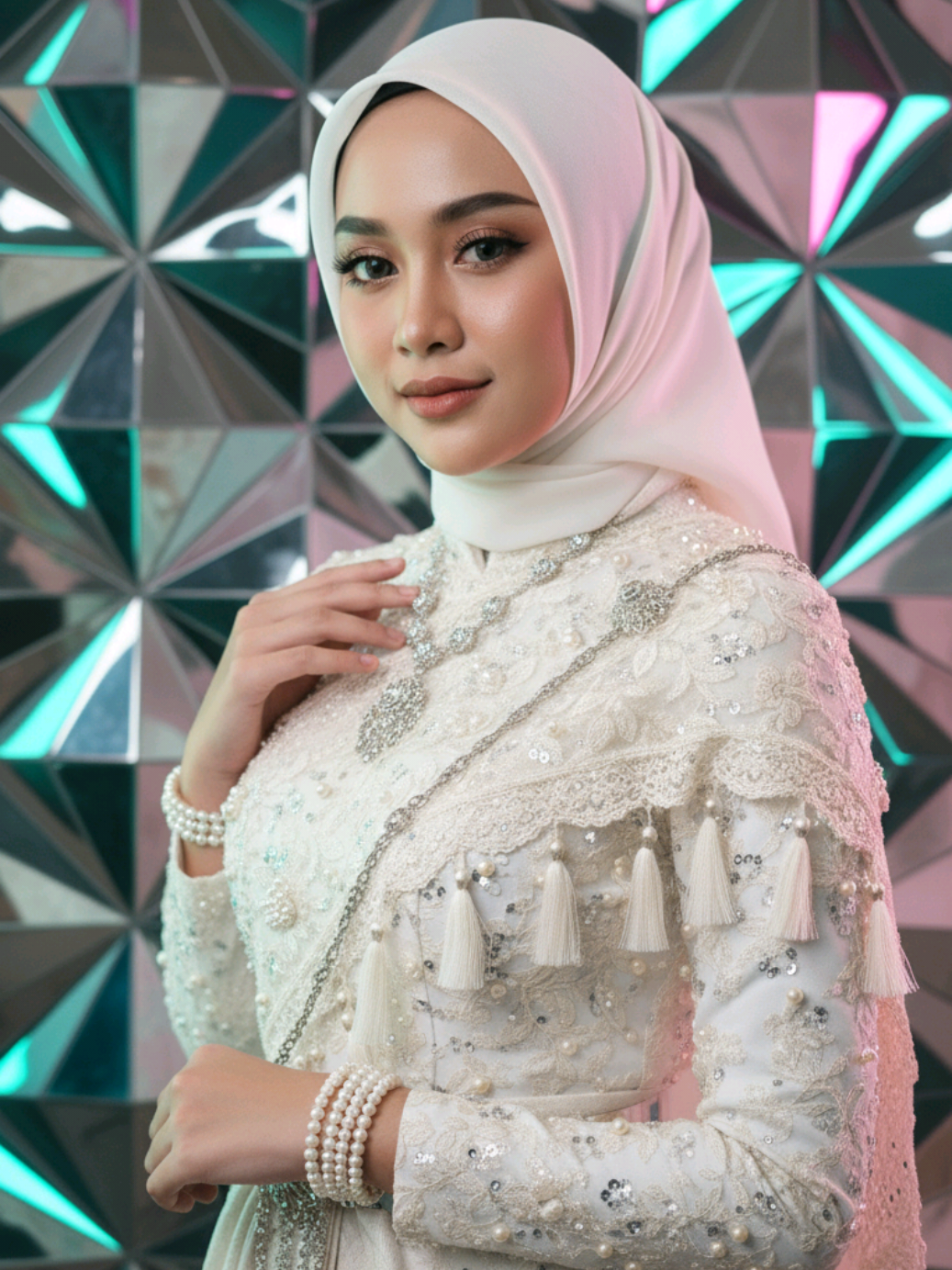 promptnya ada di kolom komentar.  #hijab #fyp #gemini #foryoupage 