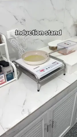 Sakto na ung height ng lutuan while nagluluto ka! ❤️🥰 #inductionstand #inductioncooker #cookwithme #induction #stovestand 