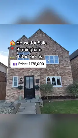 A modern four-bedroom detached home located in the vibrant city of Birmingham. Featuring contemporary interiors, spacious rooms, and a private garden, this property offers the perfect balance of comfort and convenience — ideal for families or investors seeking a stylish home in one of the UK’s fastest-growing cities. #UKProperty #Birmingham #HouseForSale #RealEstateUK #PropertyInvestment 