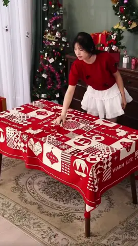 KHĂN TRẢI BÀN GIÁNG SINH 2026, KHĂN TRẢI BÀN KẺ CARO TRANG TRÍ NOEL, TIỆC LỄ CUỐI NĂM #merrychristmas #khantraiban #xuhuong 