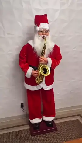 Papai Noel 1,8M Com Saxofone Bivolt 220V/110V Gigante Musical Com Sensor E Chave De Fenda #lindo#elegante#natalino